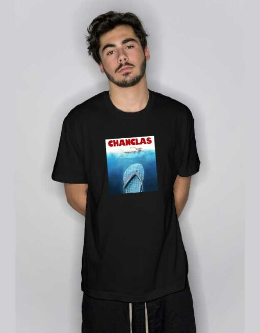 La Chanclas Jaws Parody T Shirt