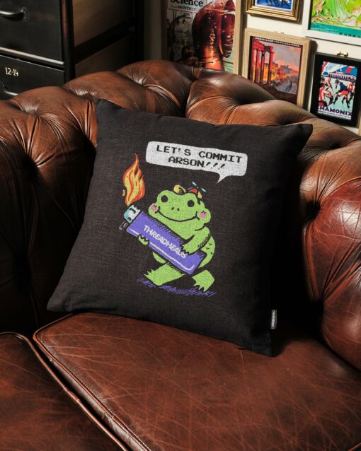 Let’s Commit Arson Cushion