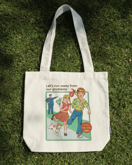 Let’s Run Away Tote Bag