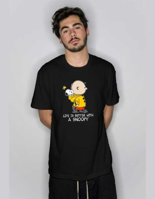 Life Is Better With A Snoopy Charlie T Shirt