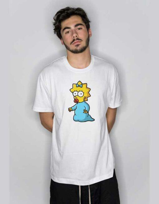 Maggie Simpson Waz Up T Shirt