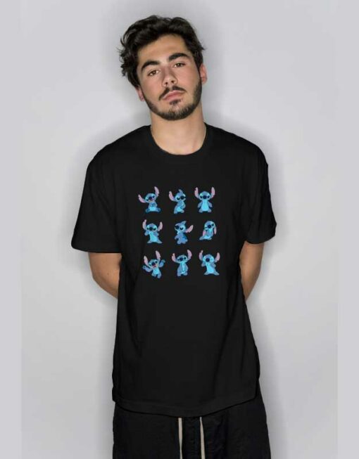 Many Moods of Stitch T Shirt