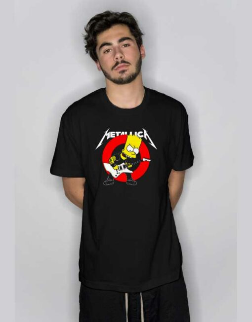 Metallica Bart Simpson T Shirt