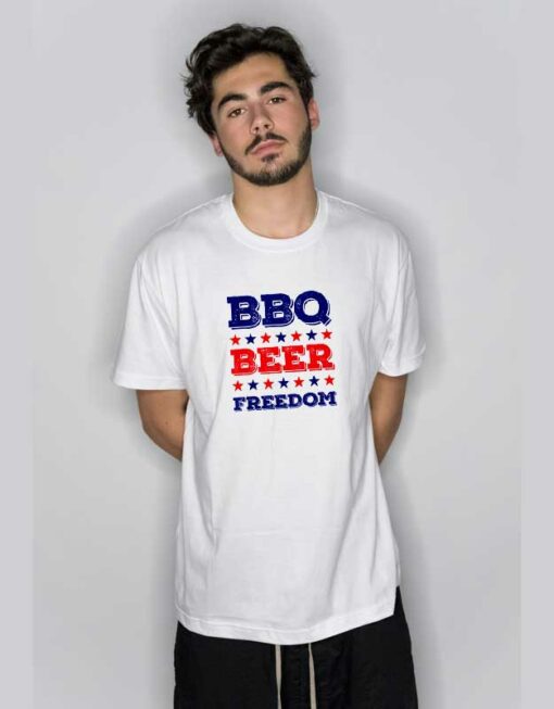 New BBQ Beer Freedom T Shirt