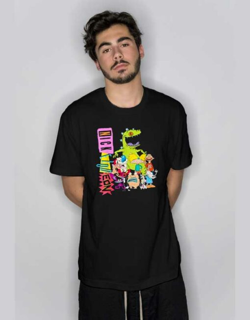 Nickelodeon Throwback Characters T Shirt