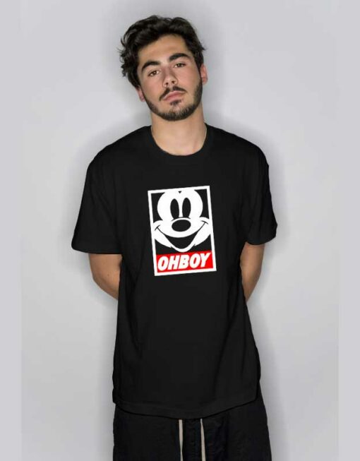 Ohboy Mickey Parody T Shirt