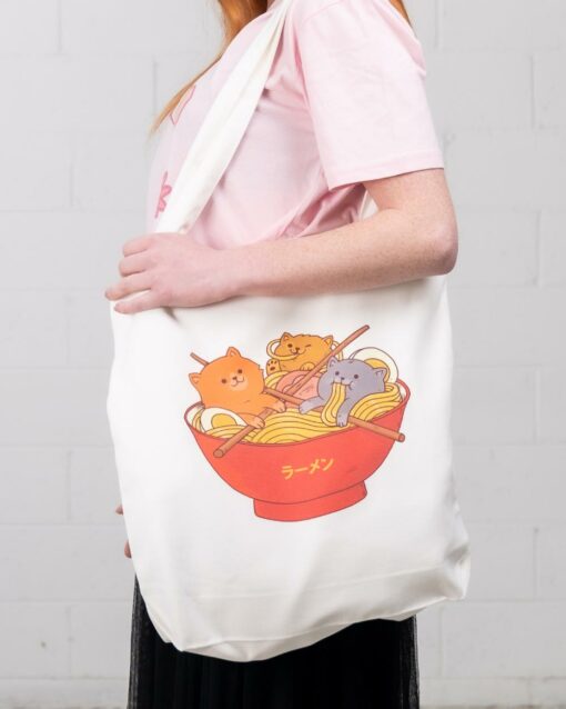 Ramen and Cats Tote Bag