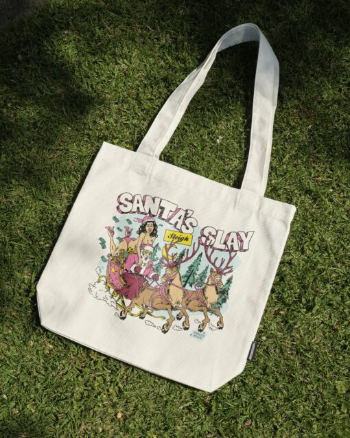 Santa Slay Tote Bag