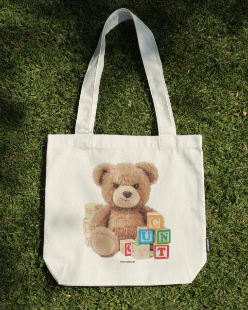 Spell It Out Teddy Tote Bag