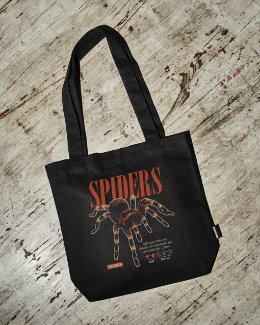 Spiders A Review Tote Bag