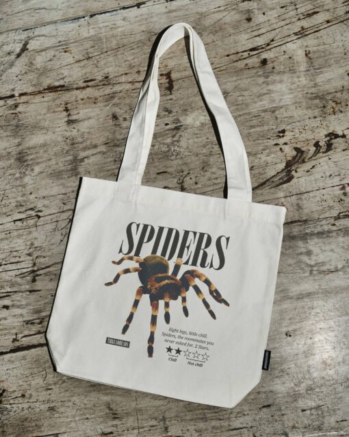 Spiders A Review Tote Bag