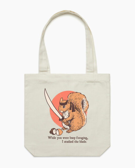 Squirrel Blade Tote Bag