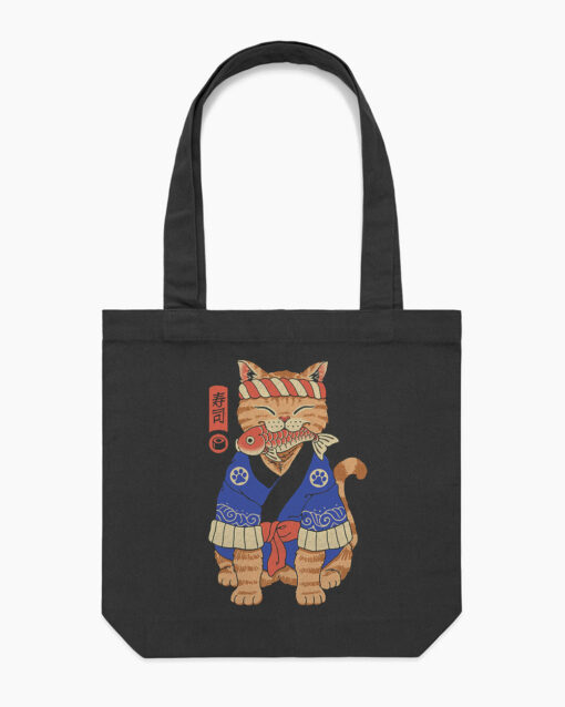 Sushi Meowster Tote Bag