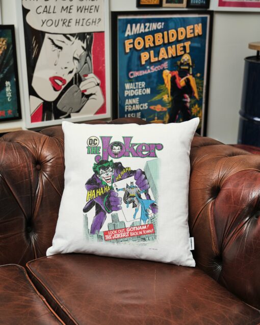 The Joker’s Back In Town Cushion